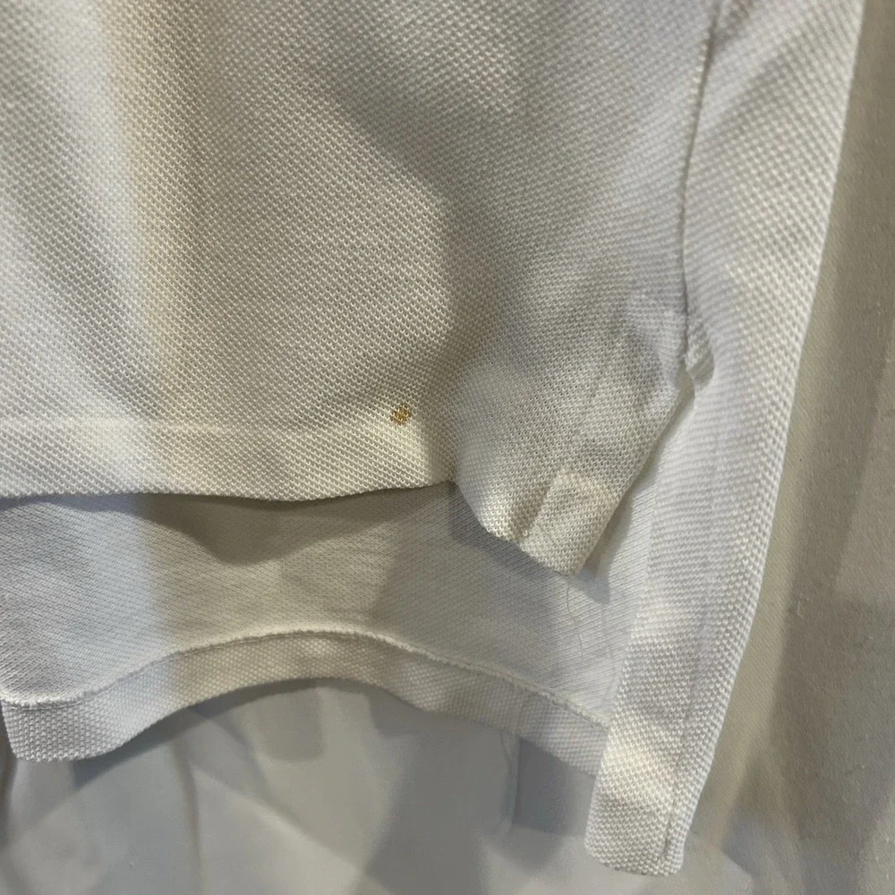 VINTAGE Ralph‎ Lauren Polo Golf Shirt Mens Large White Club Shield 90s